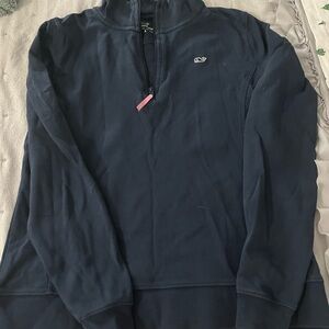 Vineyard Vines Navy Quarter-Zip Pullover